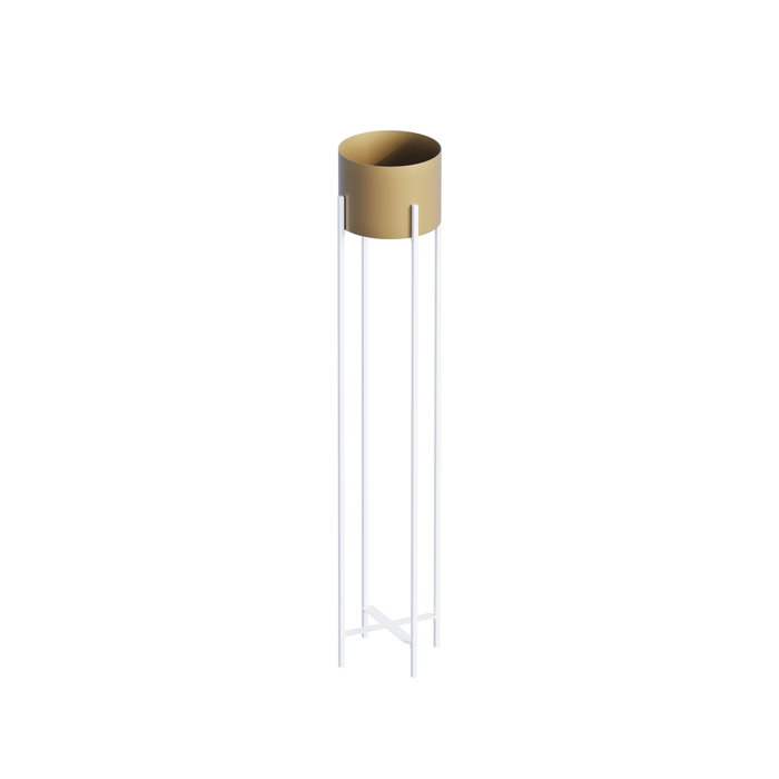Aberto Design GED-024-C Maceta Decorativa Blanco y Dorado de 108 cm Aberto Design GED-024-C Maceta Decorativa Blanco y Dorado de 108 cm